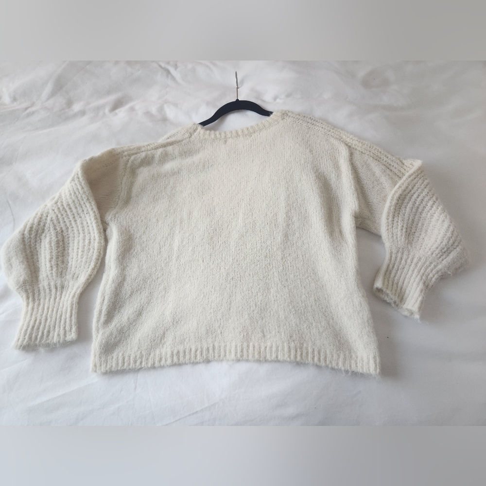 Lizelle Collection Crew Neck Long Sleeve sweater sequin and pearl soft Large - Picture 10 of 16